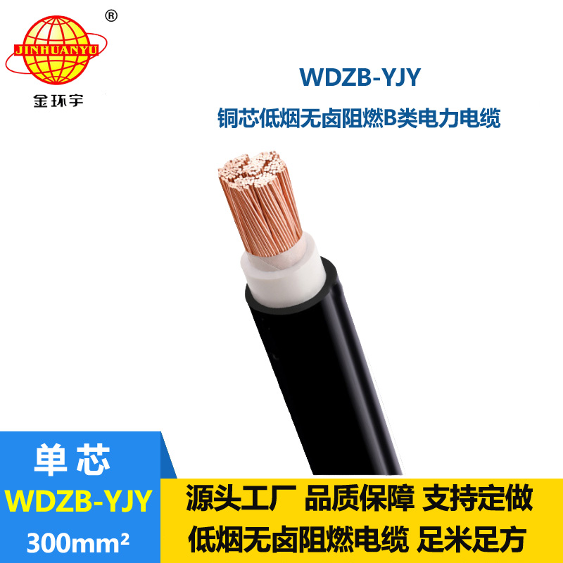 金環(huán)宇電線電纜 絕緣低煙無鹵單芯阻燃電力電纜WDZB-YJY 300 平方